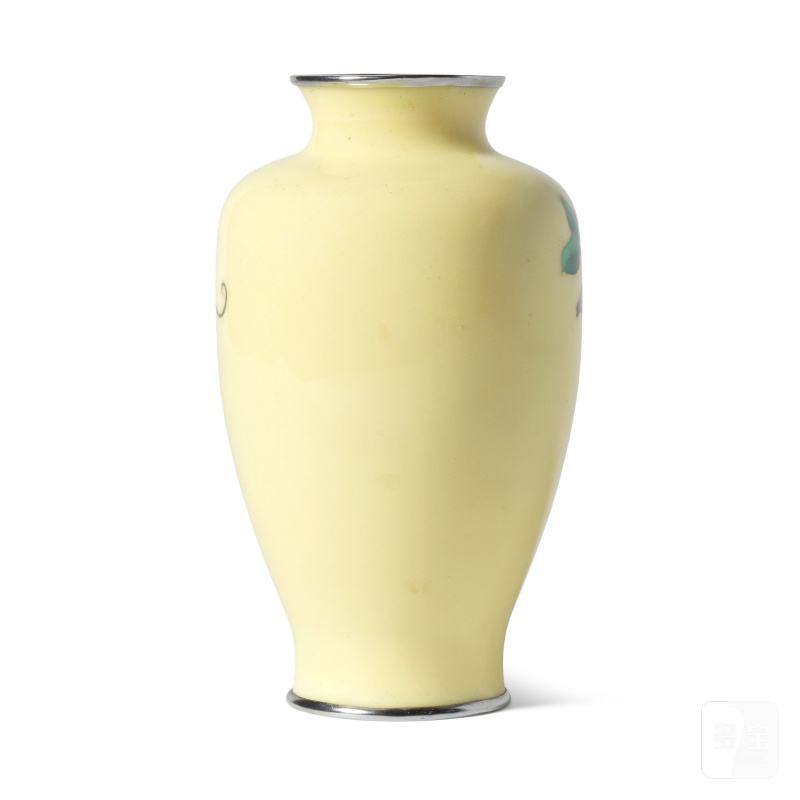 安藤重兵衛 昭和時代 二十世紀早期 七寶燒花卉紋瓶 | A CLOISONNÉ ENAMEL FLORAL VASE - 图6